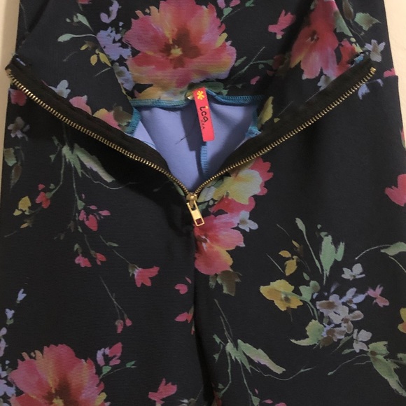 ica navy super high waist bold floral leggings - Picture 6 of 7